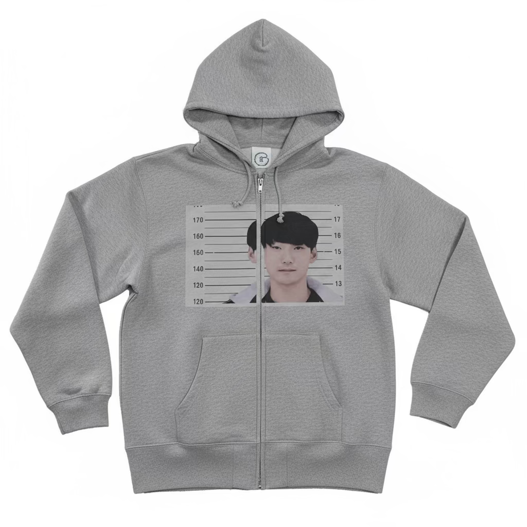 Mugshot Hoodie Gray